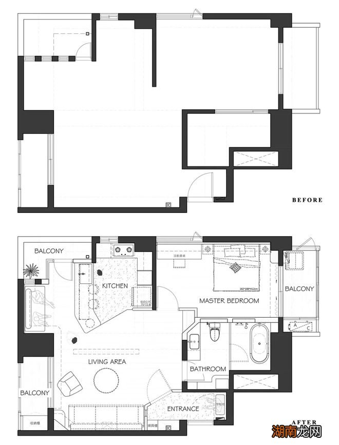 装修 灵感 | 69㎡坐拥大浴缸、南洋风酒吧，还是年轻人懂生活