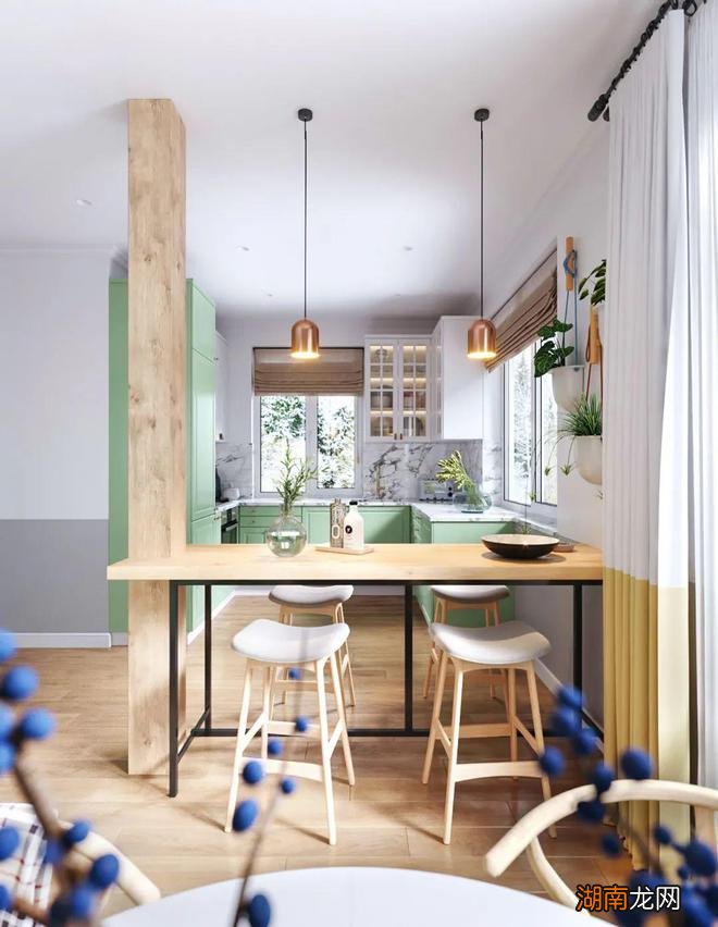 70㎡简约小公寓，简单鲜艳的空间，满屋清新文艺气息感