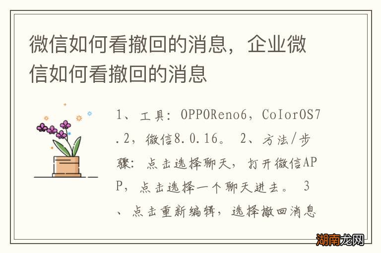 微信如何看撤回的消息,企业微信如何看撤回的消息