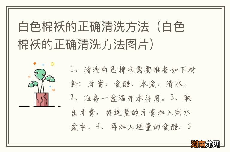 白色棉袄的正确清洗方法图片 白色棉袄的正确清洗方法