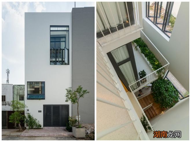 住别墅的快乐,面积大就算了,还能借天井设计个室内花园,真好看