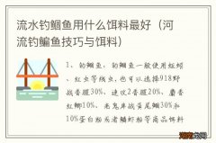 河流钓鳊鱼技巧与饵料 流水钓鲴鱼用什么饵料最好