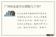 广州失业金可以领取几个月？