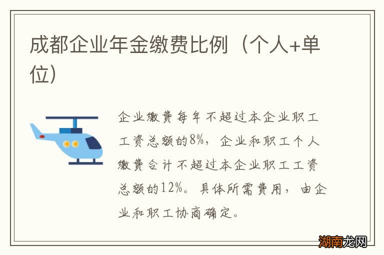 个人+单位 成都企业年金缴费比例