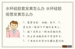 水杯硅胶套发黄怎么办 水杯硅胶吸管发黄怎么办