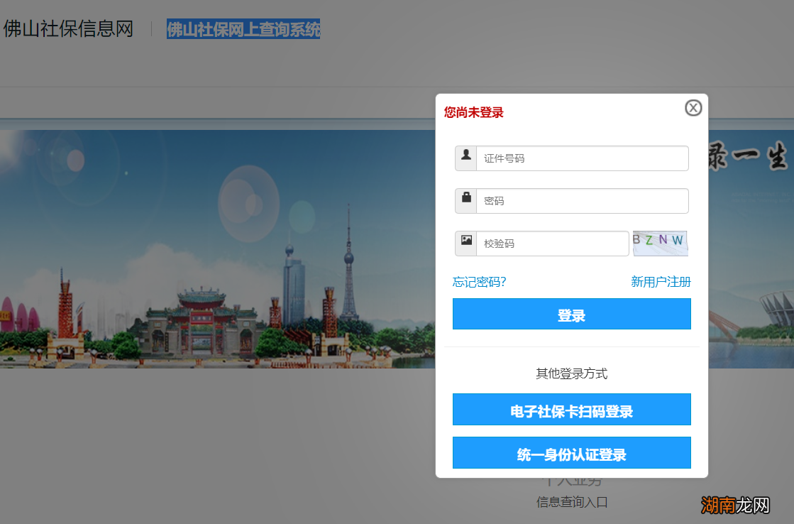 佛山三水区怎么查询个人参保信息?