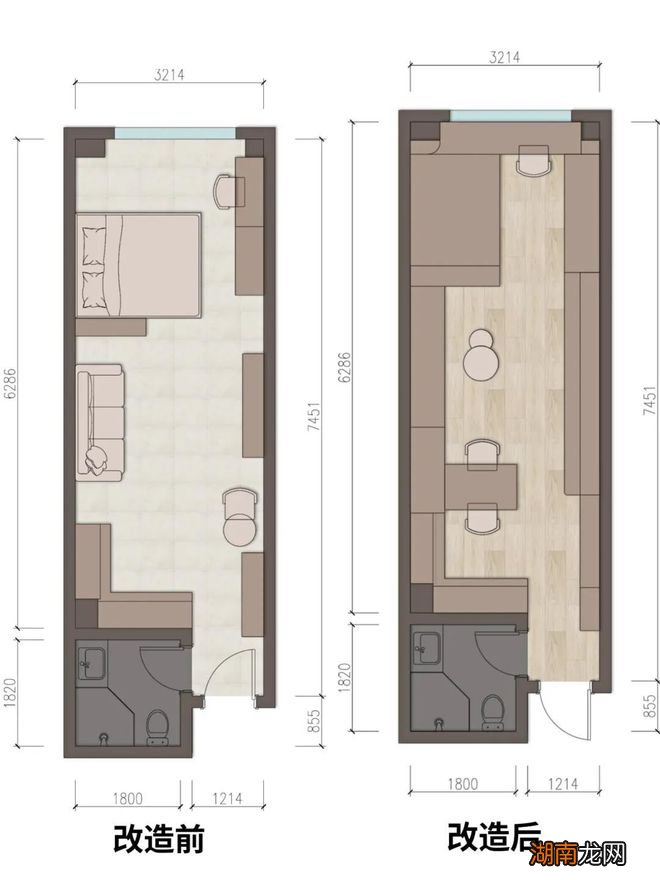 90后女孩重装32㎡蜗居,全屋都是收纳,不浪费1㎡空间,美观实用